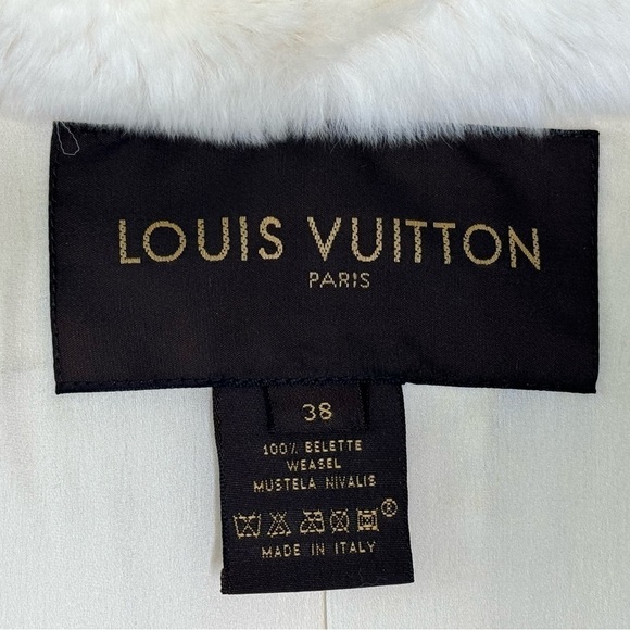 Louis Vuitton 100% Weasel Fur Cropped Jacket – Ivory – FR 38 (US 6) - Picture 4 of 16